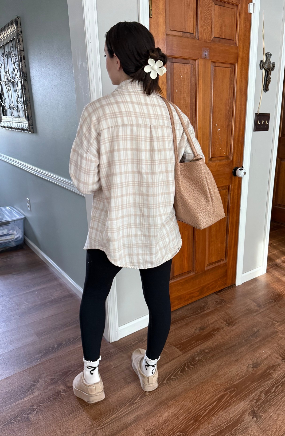 A moment for the cute bow socks! Fall outfit go to flannel leggings ankle socks comfy shoes!

#LTKPetite #LTKFindsUnder50 #LTKSeasonal