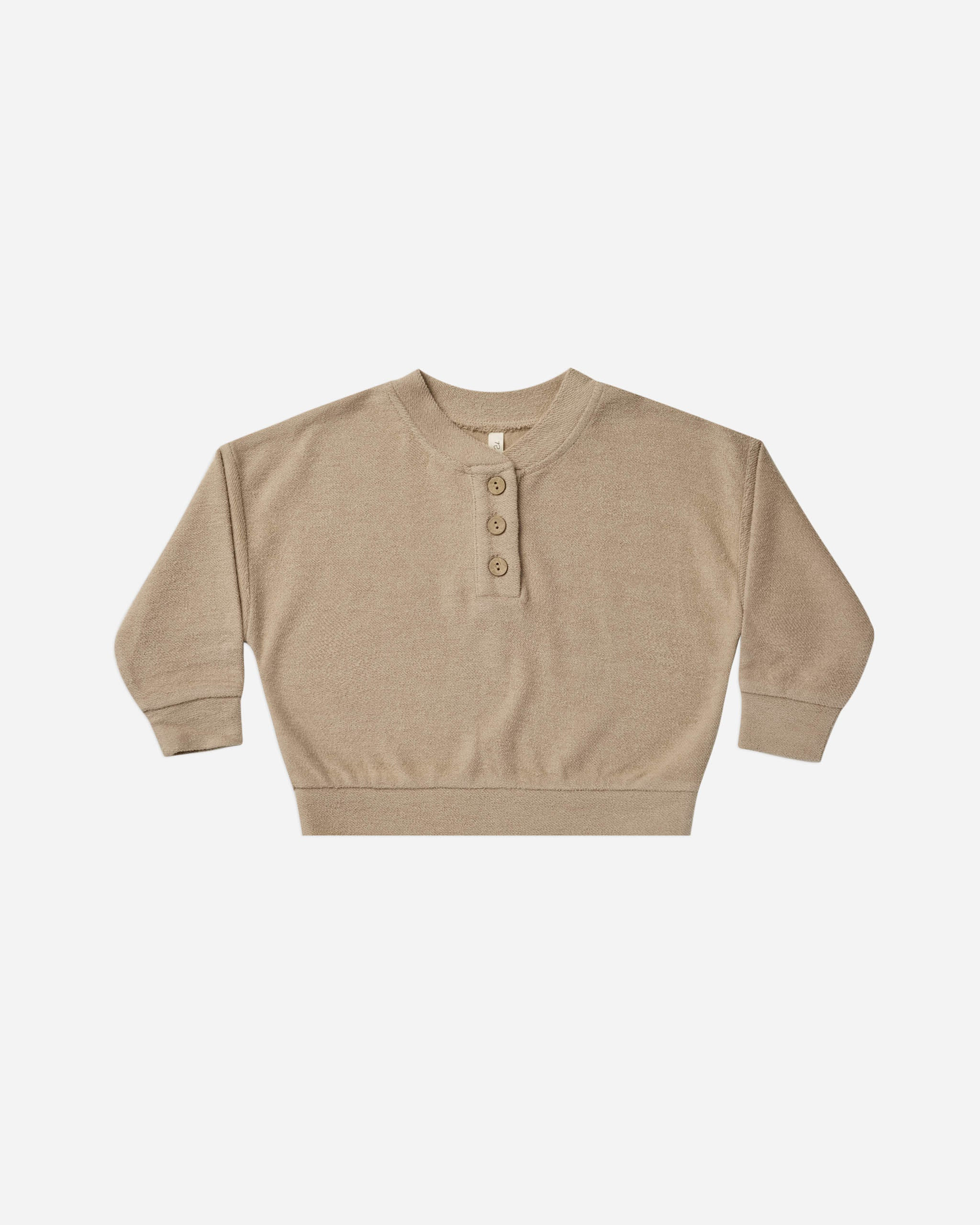 henley sweatshirt || putty | Rylee + Cru