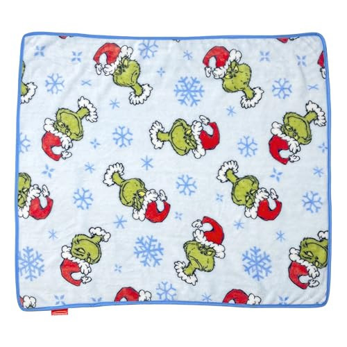 Infantino Soft Blanket The Grinch, Ultra-Soft Plush Fleece Baby Blanket, 28 Inch x 33 Inch, Lightweight Ready | Amazon (US)