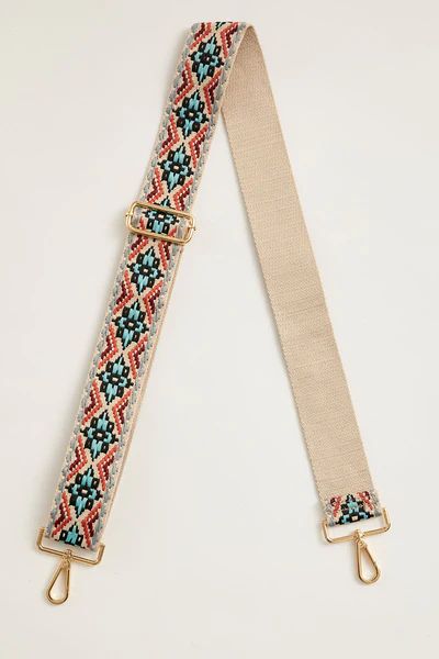 Embroidered Medallion Bag Strap | Social Threads