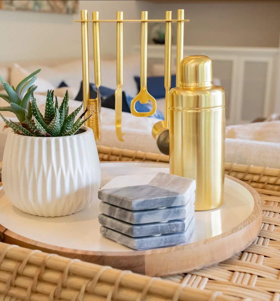 Brass Cocktail Shaker | The Southern Porch