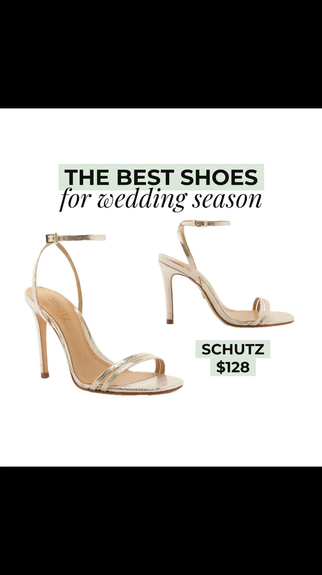 Hands down my favorite pair of shoes for weddings and special occasions. They are super comfortable and i love the subtle gold tone that goes with everythingggg. 
Not surprised they are still making them four years later because they are THAT GOOD. 
These @Schutz Shoes are a steal at $128 compared to the Stuart Weitzman nudists which are around $300-400

#weddingseason #whattowear #weddingguesstoutfit #whattobuy #styletips #weddingszn 

#LTKStyleTip #LTKShoeCrush