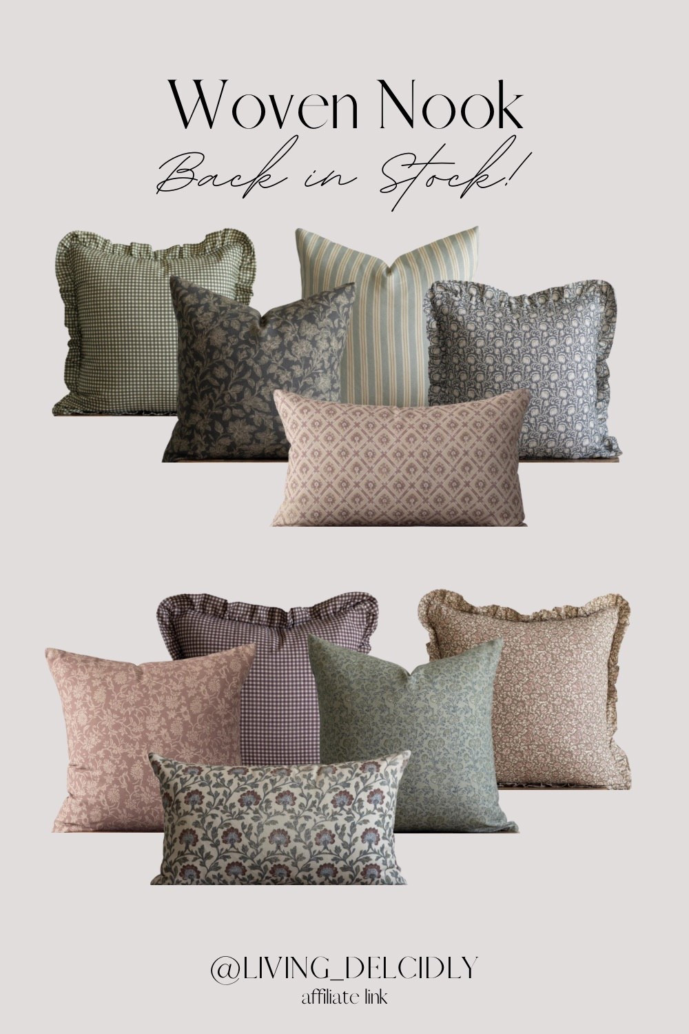 Some favorites are BACK IN STOCK at Woven Nook!✨Today’s the last day to use code HOLIDAY15 for 15% off sitewide!

Pillow Covers | Bedroom | Living Room

#LTKSaleAlert #LTKHome