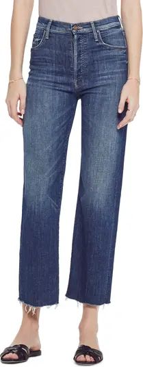 The Rambler High Waist Fray Wide Leg Jeans | Nordstrom
