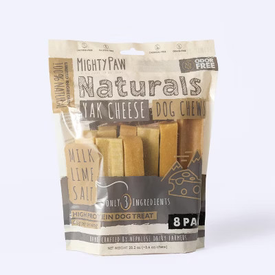 Mighty Paw Yak Cheese Dog Chews - Long-Lasting, 3-Ingredient, Odor-Free - Various Sizes | Target