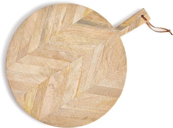 Napa Home Accents Collection-Marquetry Round Serving Board ( Large) | Amazon (US)