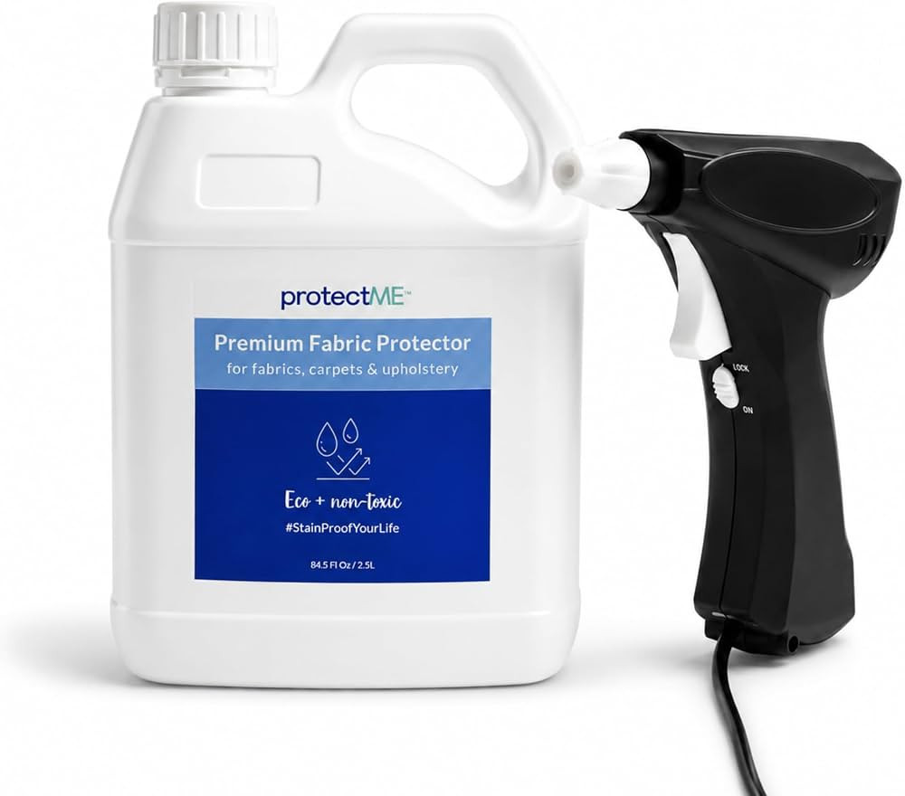 protectME Fabric Protector and Stain Resistant Spray - Upholstery Fabric Spray for Stain Guard fo... | Amazon (US)