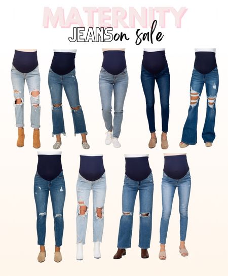 Maternity jeans on sale 

#LTKbump #LTKsalealert #LTKFind