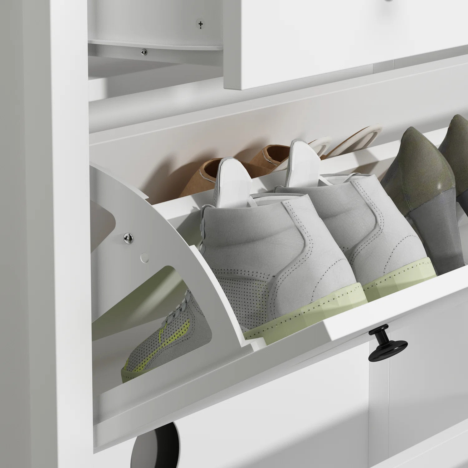 Red Barrel Studio® 16 Pair Shoe Storage Cabinet & Reviews | Wayfair | Wayfair North America