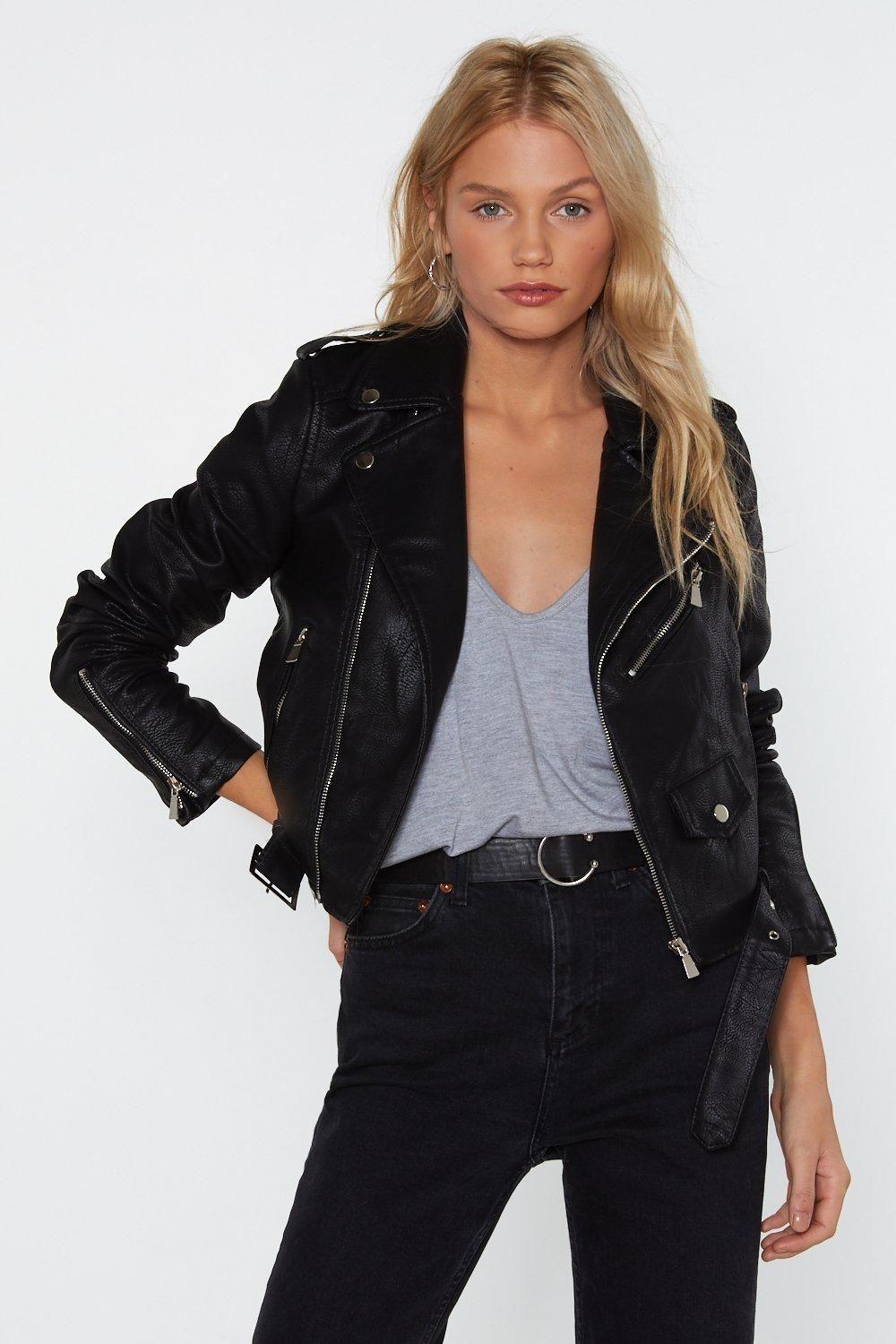 Let It Ride Faux Leather Moto Jacket | NastyGal (US & CA)
