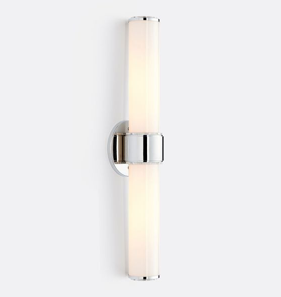 Rigdon Double Glass Sconce | Rejuvenation