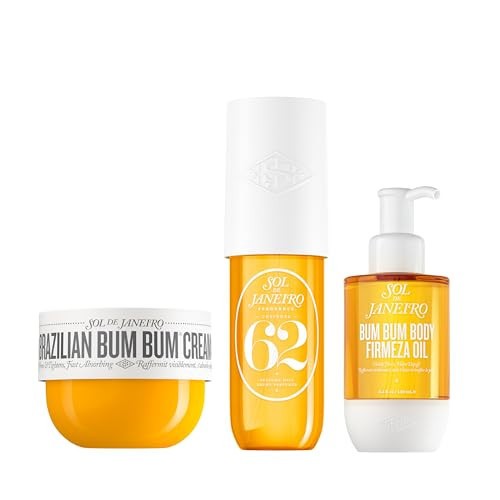 SOL DE JANEIRO Firming Body Bundle | Brazilian Bum Bum Cream, Bum Bum Body Firmeza Oil, and Cheirosa 62 Hair & Body Perfume Mist | Full Size Trio | Amazon Exclusive | Amazon (US)