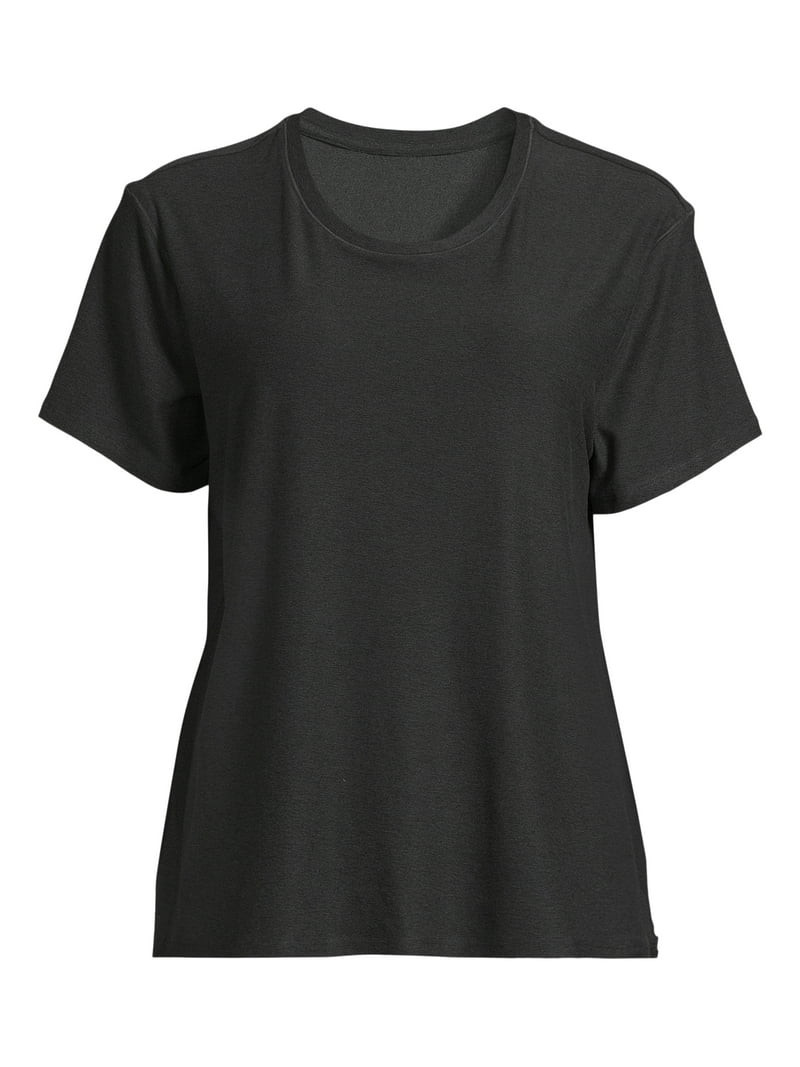 Athletic Works Women's and Women's Plus ButterCore Tee with Short Sleeves, Sizes XS-4X | Walmart (US)
