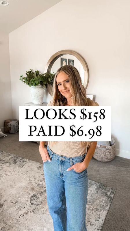 $6.98 vs $158!! The basic ribbed tee we all need in our closet. Comes in 10 colors! This will be a ribbed tee you'll want to stock up on because you can wear it with everything. Tuck into jeans, layer with a cardigan, tuck into a skirt...rotate the colors and wear weekly!

This ribbed tee runs true to size; I'm wearing a size small and I'm 5'8" for reference!

You do NOT need to spend a lot of money to look and feel INCREDIBLE!

I’m here to help the budget conscious get the luxury lifestyle.

Walmart fashion / Affordable / Budget / Women's Casual Outfit / Classic Style / Elevated Style / Spring / Classy / Tee / Basics 

#LTKSeasonal #LTKsalealert #LTKfindsunder50
