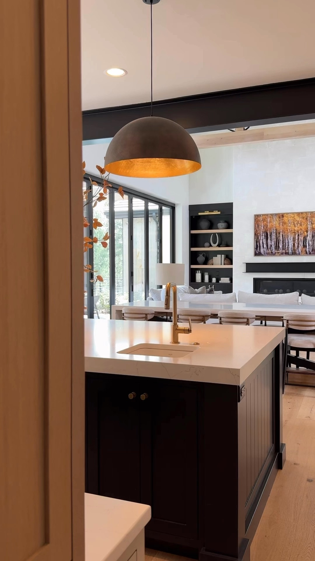 Fall home tour. Kitchen details… counter stools, lighting, so many favorites. 

#LTKHome #LTKVideo #LTKSeasonal
