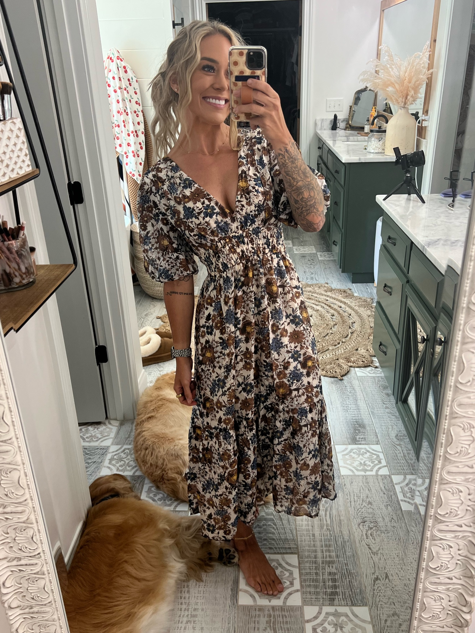 The perfect fall midi — love this floral print! In the S! On sale currently as well! 

Abercrombie - A&F / dresses / fall inspo 

#LTKunder50 #LTKFind #LTKsalealert