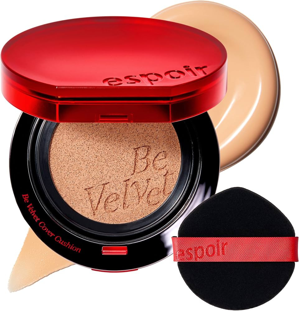 ESPOIR Be Velvet Cushion Foundation #25 Tan | Quick and Easy Coverage with Long-lasting Color by ... | Amazon (US)