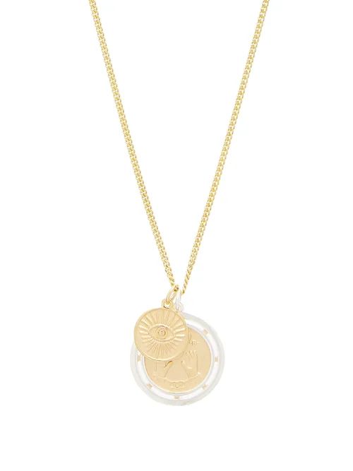 Miansai - Test Of Time 18kt Gold-plated Pendant Necklace - Mens - Gold | Matches (US)