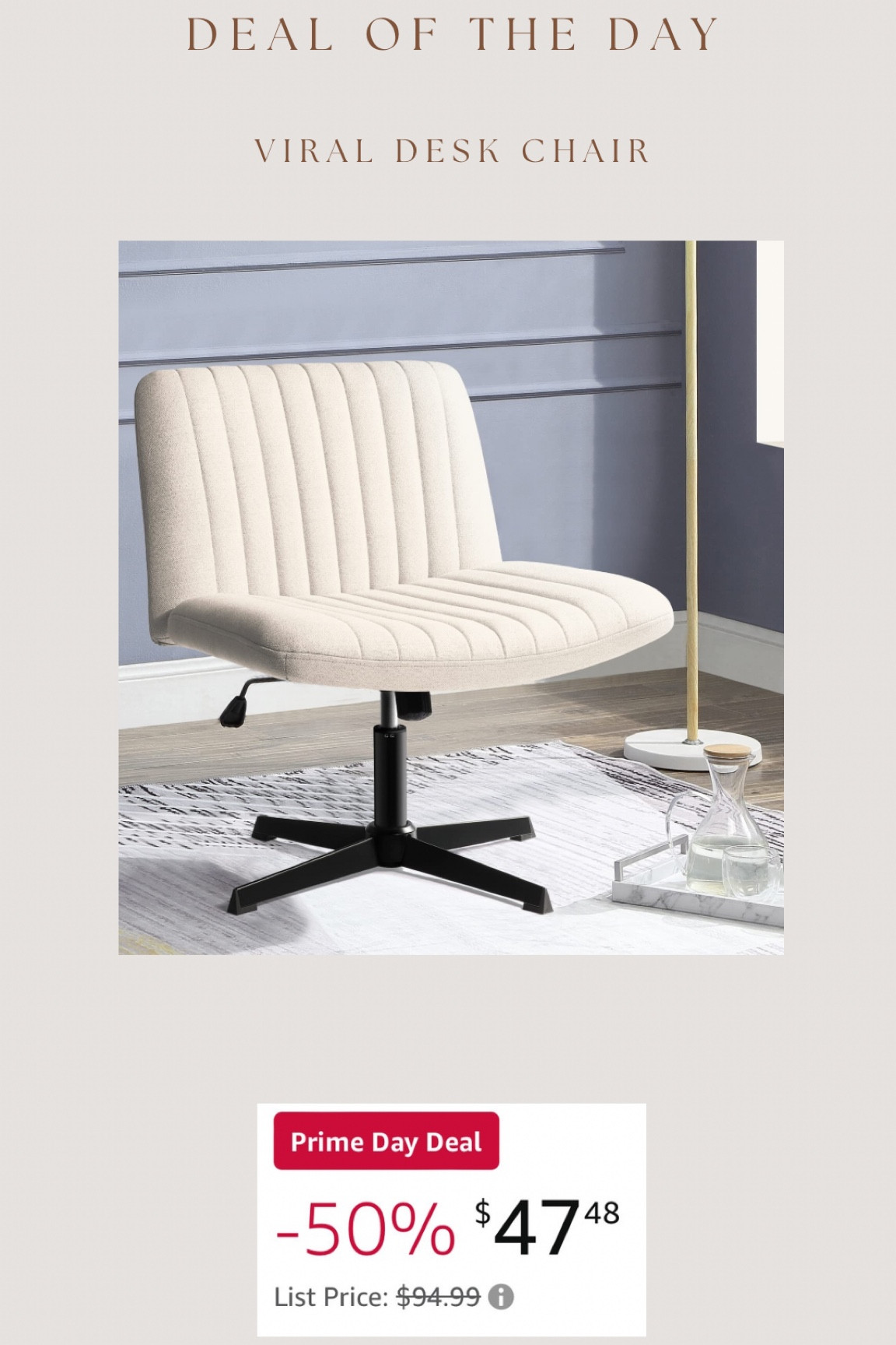 Best deal yet for the viral Amazon desk chair!!

#LTKFindsUnder50 #LTKSaleAlert #LTKHome