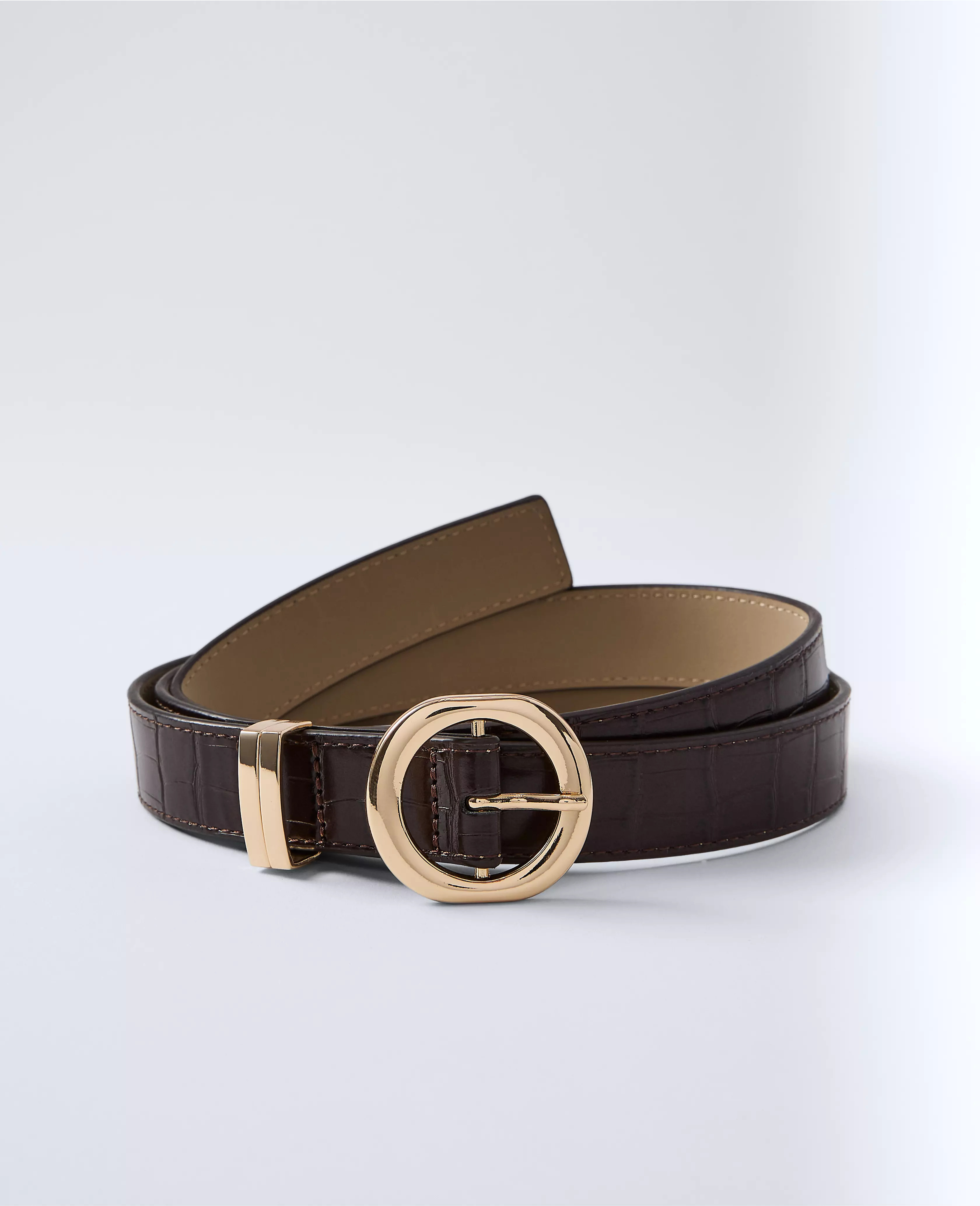 Embossed Buckle Belt | Ann Taylor