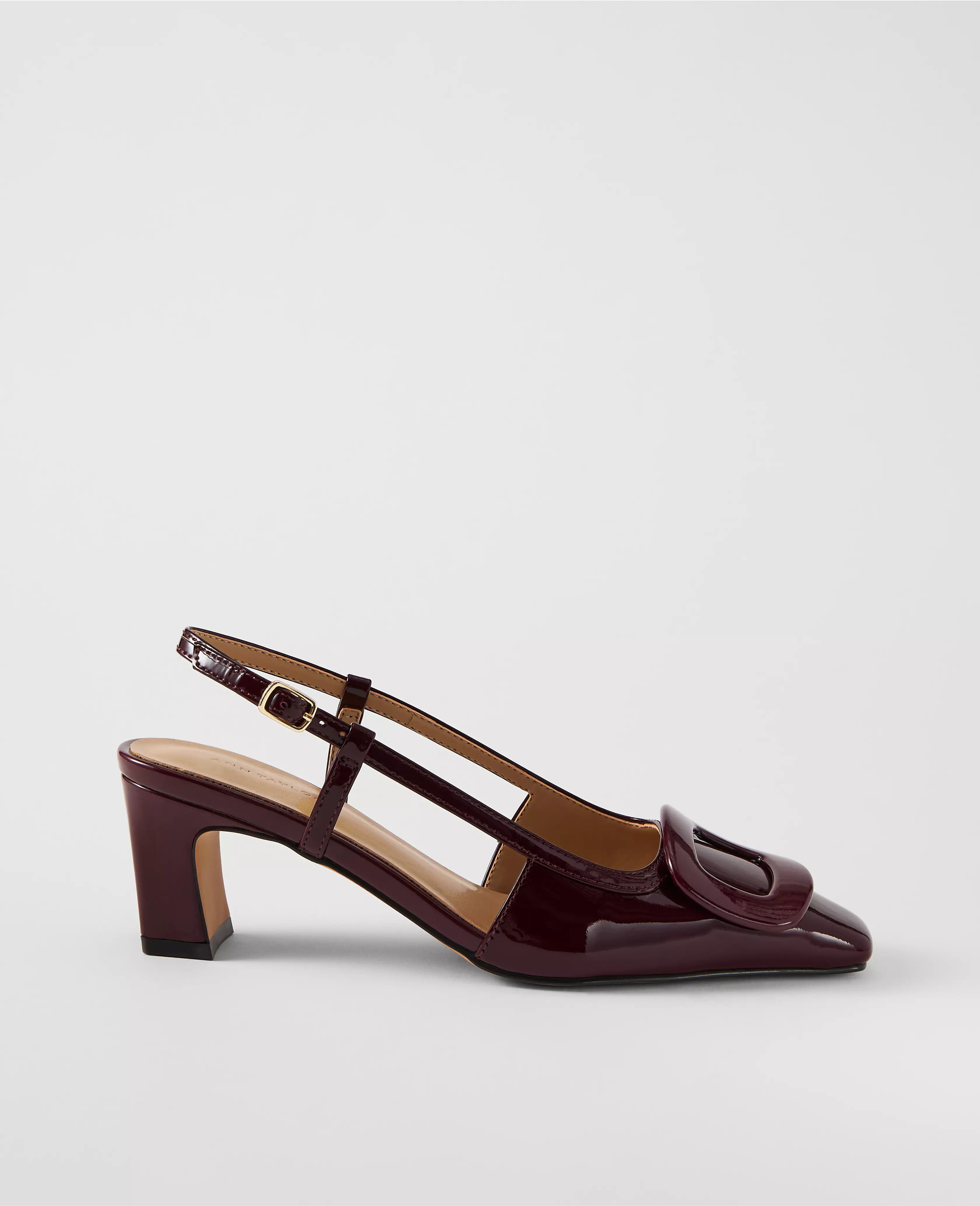 Patent Leather Buckle Pump | Ann Taylor