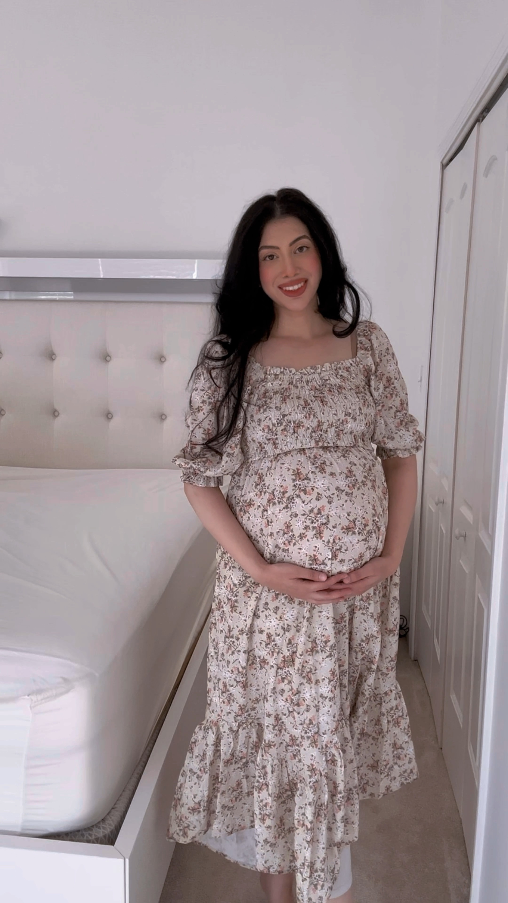 Bump friendly maxi and midi maternity and pregnancy long dresses with half sleeves and quarter sleeves length in floral and solid dress patterns! 

#LTKFindsUnder100 #LTKBump #LTKStyleTip