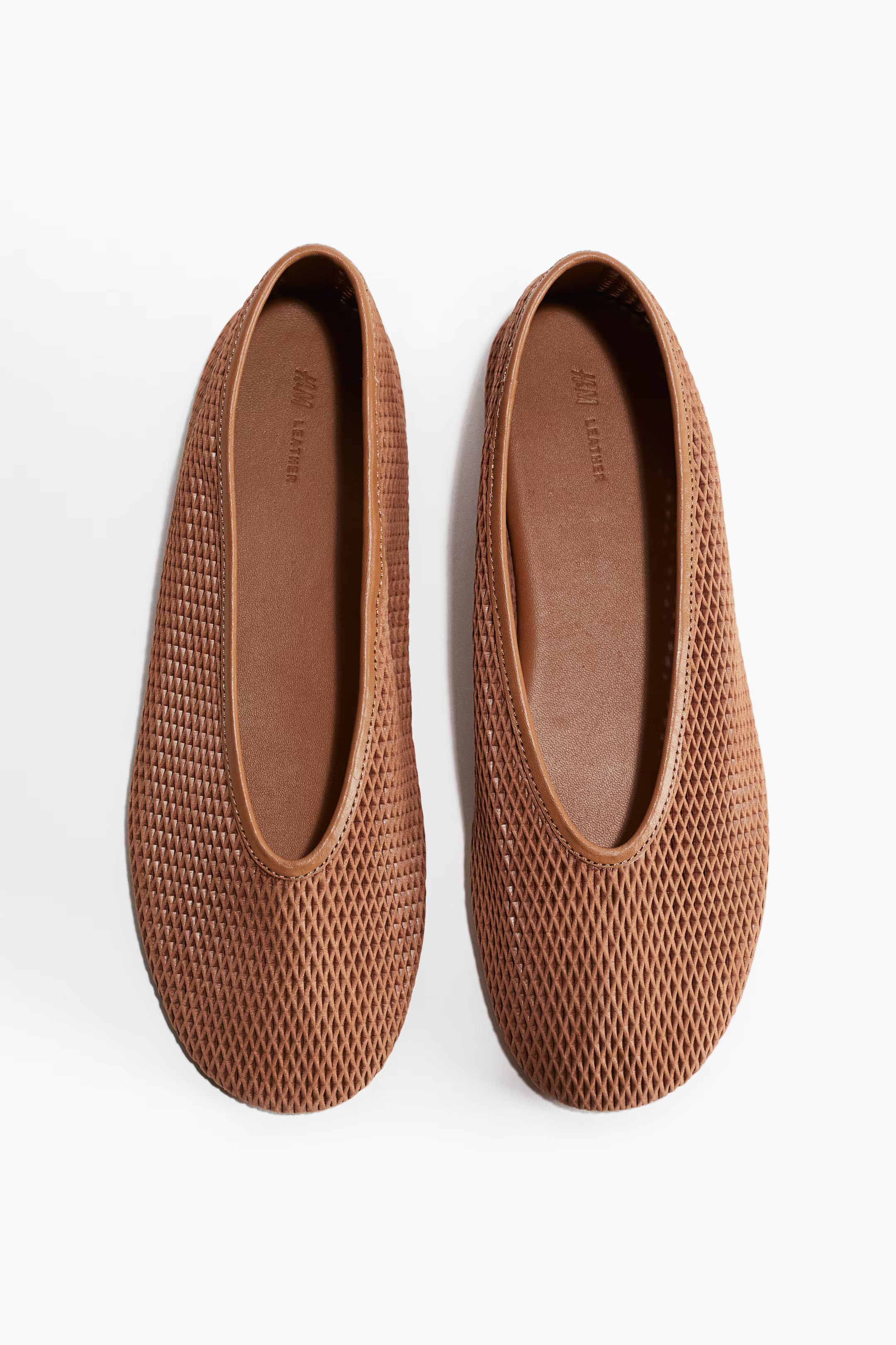 Leather mesh ballet flats | H&M (UK, MY, IN, SG, PH, TW, HK)