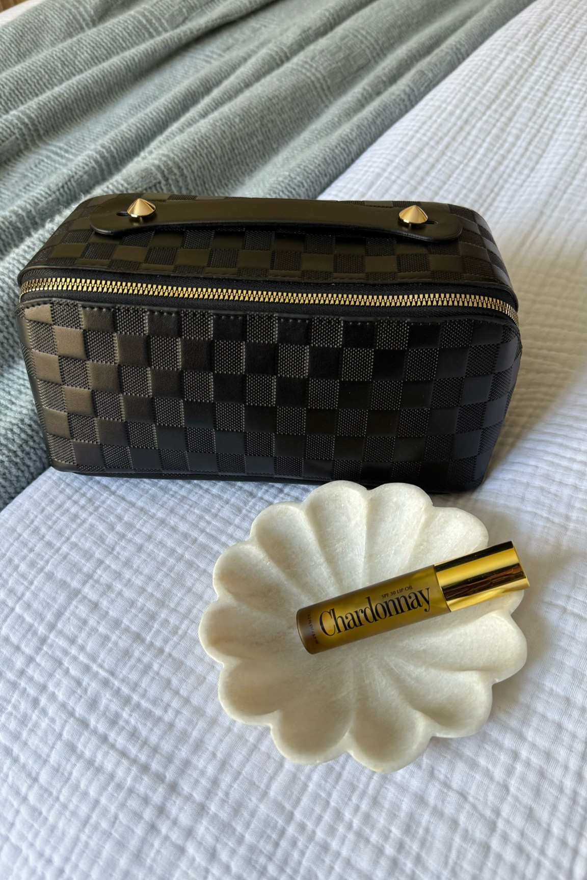 Make up bag
Beauty bag 
Amazon 
Chardonnay lipgloss with SPF 


#LTKBeauty #LTKFindsUnder50 #LTKWatchNow