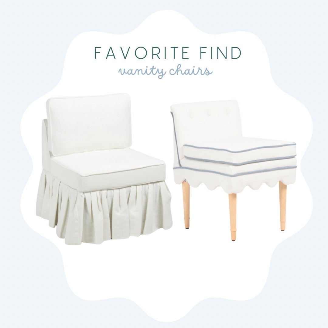 Ruffle skirted chair would be so cute in a reading corner, vanity seat or accent chair  