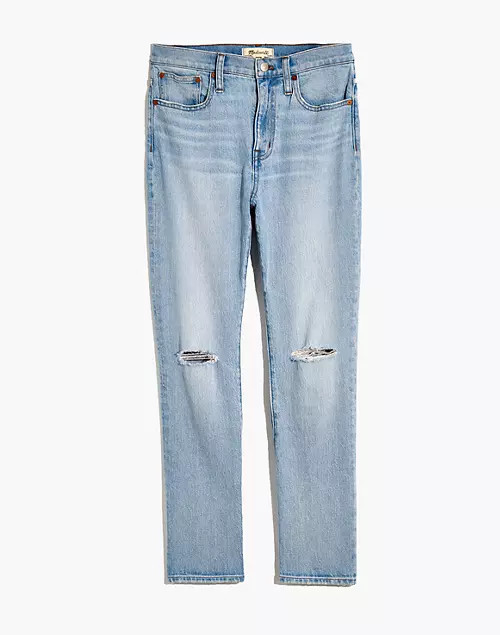 The High-Rise Slim Crop Boyjean in Dumas Wash: Ripped Edition | Madewell