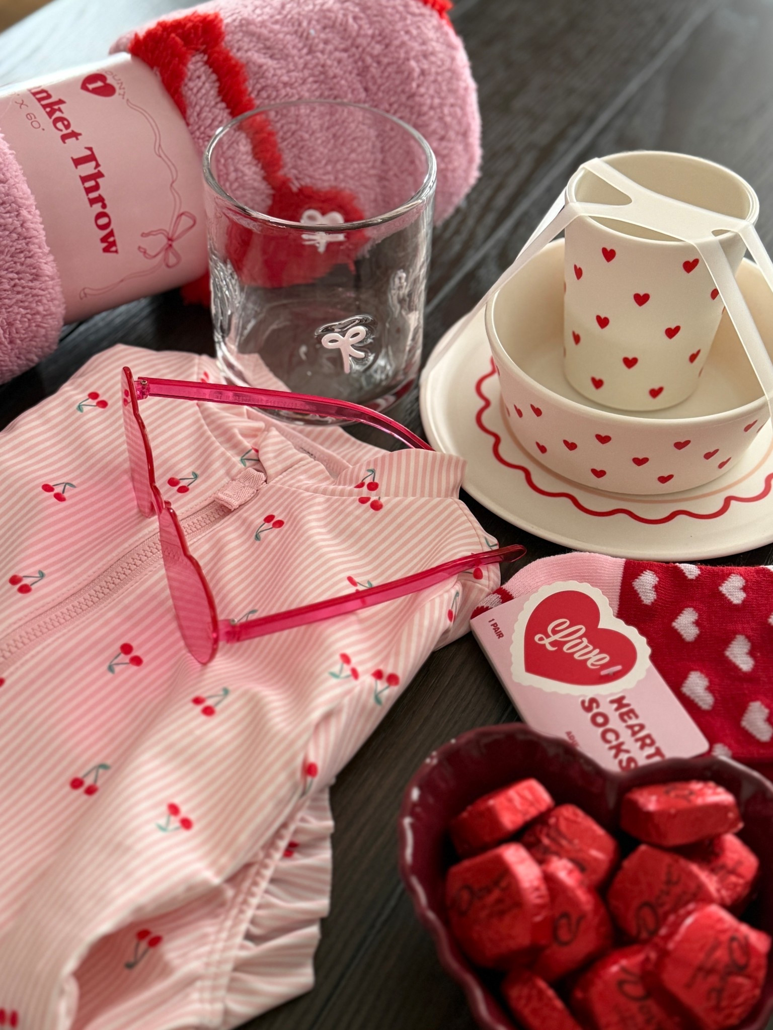getting into all things Valentines over here

toddler / hearts / pink / socks / cherry bathing suit / sunnies 

#LTKSeasonal #LTKKids