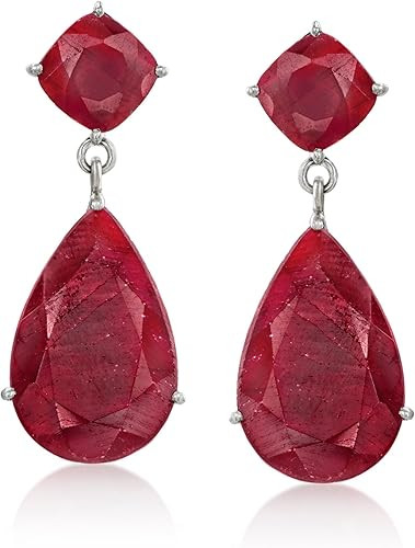 Ross-Simons Precious Gemstone Drop Earrings in Sterling Silver | Amazon (US)