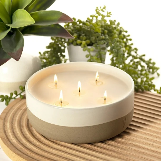 Better Homes & Gardens Linen Scented 38oz Ceramic Dip 6-Wick Candle by Dave & Jenny Marrs - Walma... | Walmart (US)