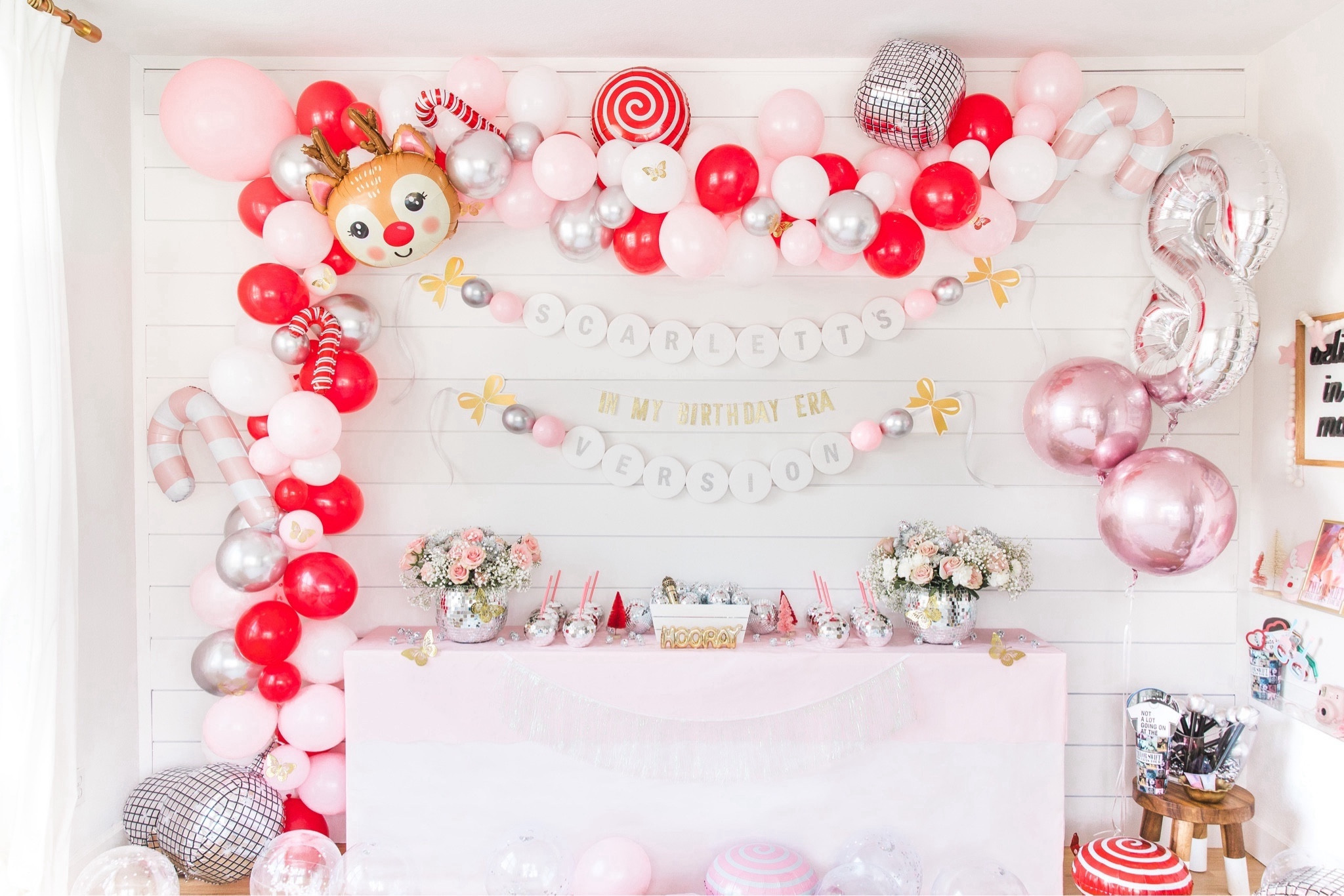 DIY balloon arch for a Christmas or Taylor swift themed birthday party 

#LTKkids #LTKparties #LTKHoliday