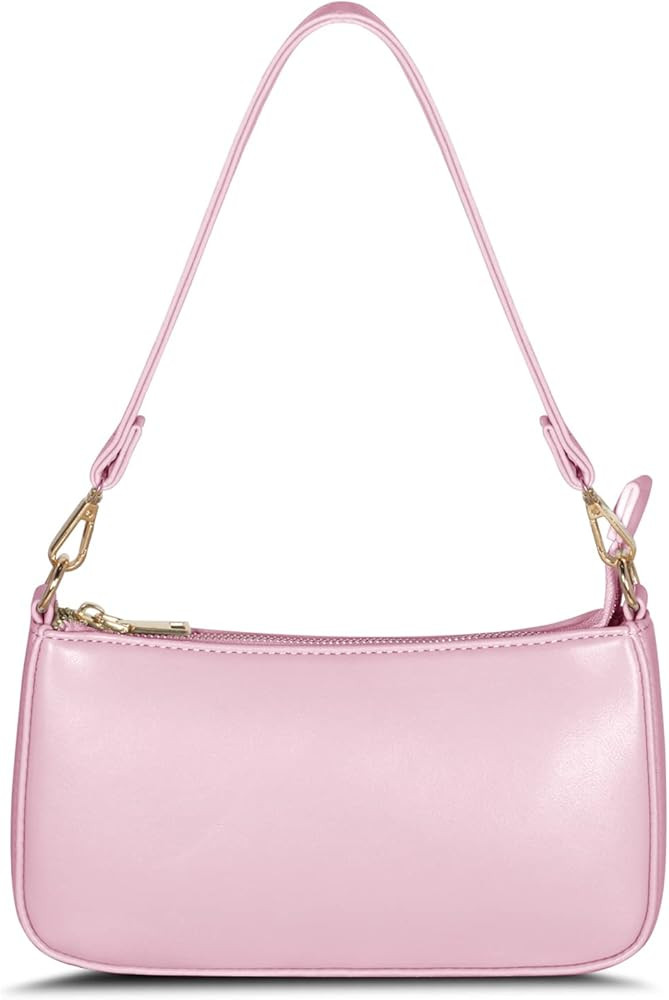 NIUEIMEE ZHOU Shoulder Bag for Women Retro Vegan Leather Classic Clutch Tote HandBags Purses with... | Amazon (US)