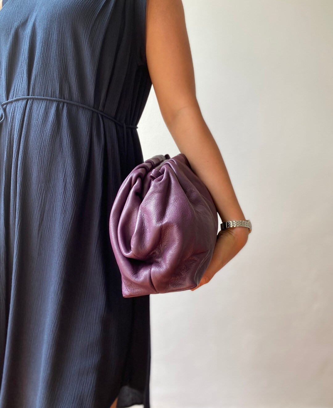 Medium Custom cloud leather clutch | Etsy (US)