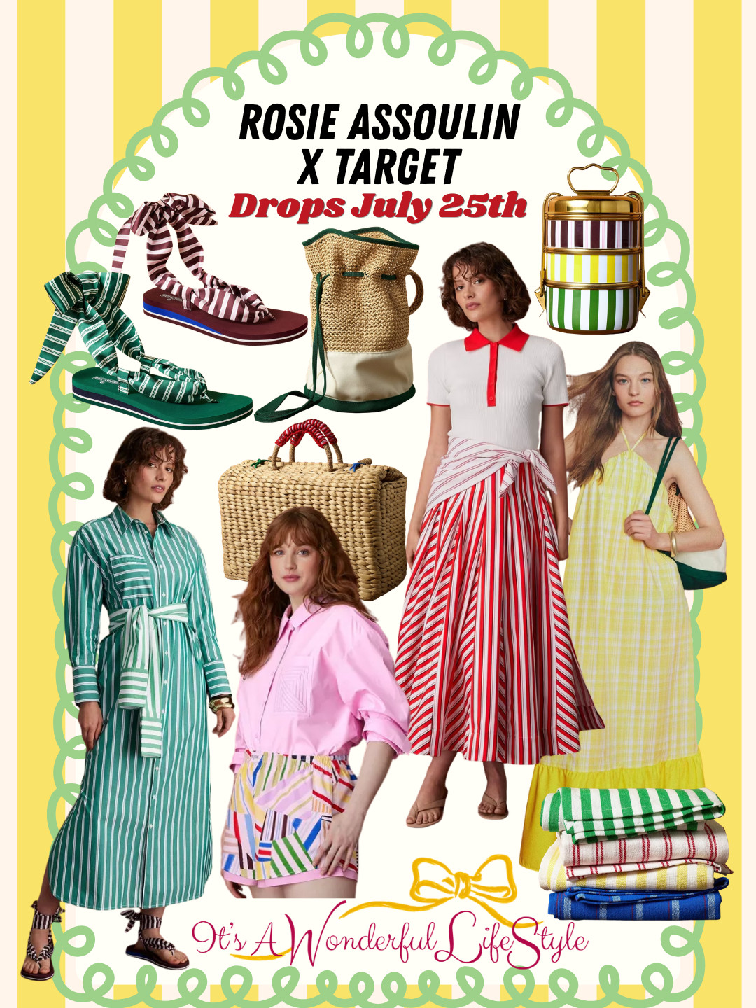 Set your alarms! 🎯 The Rosie Assoulin x Target collection drops July 25th, and these colorful stripes and summer styles are too good! ❤️💚💛 Tap to shop my favorites before they sell out... which piece are you grabbing first? Loving the bright colors for late summer!

#RosieAssoulinxTarget #TargetStyle #TargetFinds #LTKStyle #SummerFashion 

 