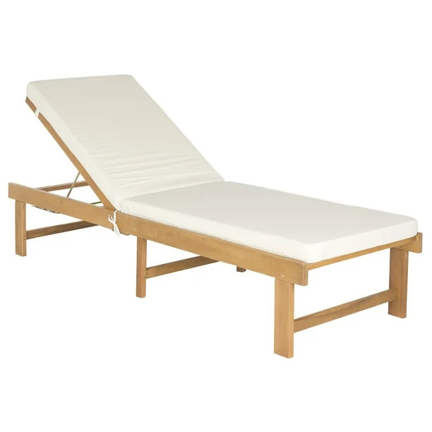 Safavieh Inglewood Outdoor Modern Chaise Lounge Chair with Cushion | Walmart (US)