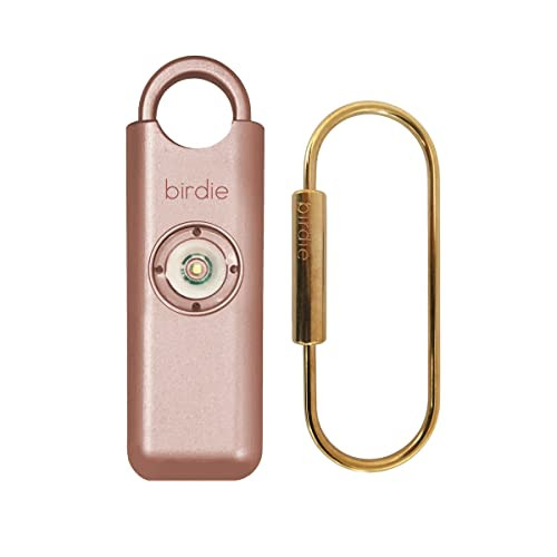 She’s Birdie–The Original Personal Safety Alarm for Women by Women–Loud Siren, Strobe Light and Key Chain in a Variety of Colors (Metallic Rose) | Amazon (US)