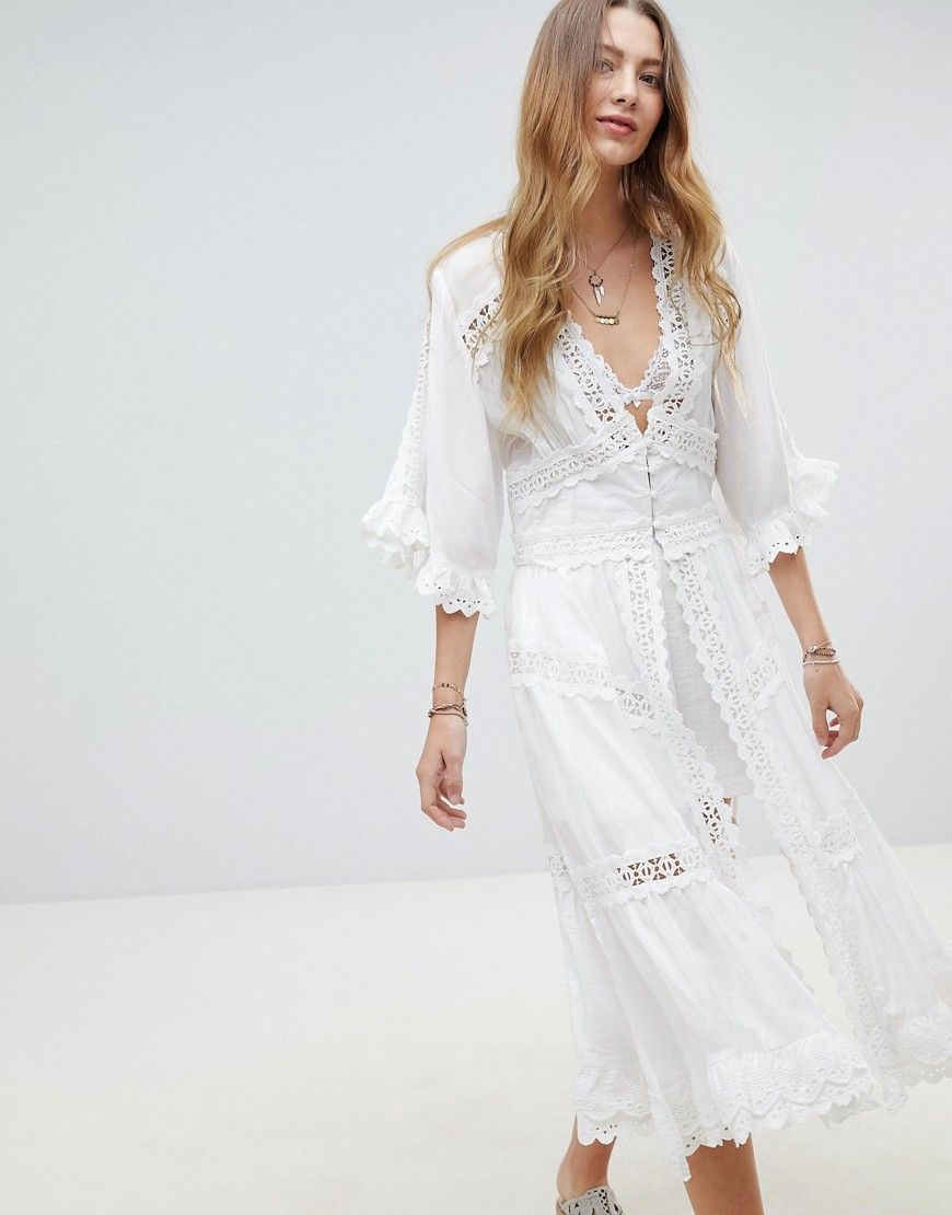 Rahi Cali Dreamcatcher Kimono Dress - White | ASOS US