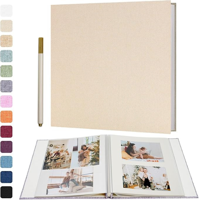 Vienrose Large Photo Album Self Adhesive for 4x6 5x7 8x10 Pictures Scrapbook Album DIY Scrap Book... | Amazon (US)