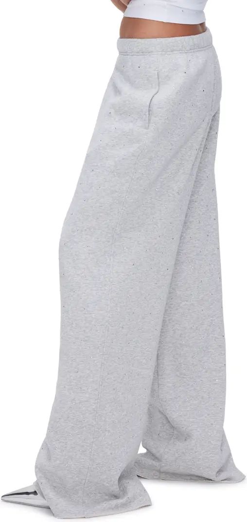 Crystal Fleece Wide Leg Sweatpants | Nordstrom