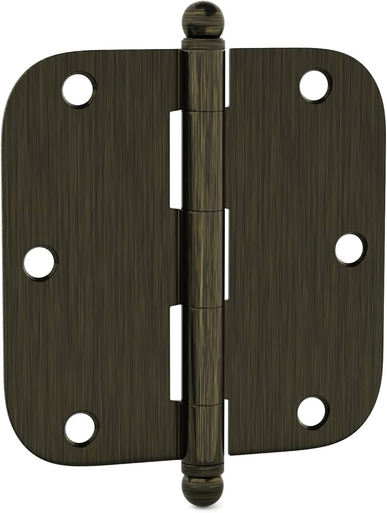 goldenwarm Removable Pin 3 Pieces 3.5in Antique Brass Door Hinges Nostalgic Ball Tip Heavy Duty I... | Amazon (US)