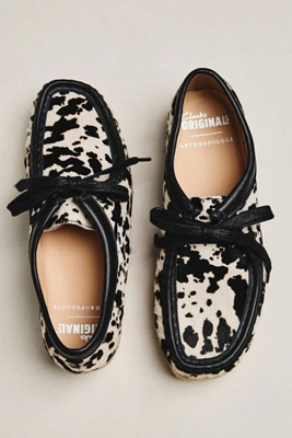 Clarks x Anthropologie Wallabee Cow Print Shoes | Anthropologie (US)