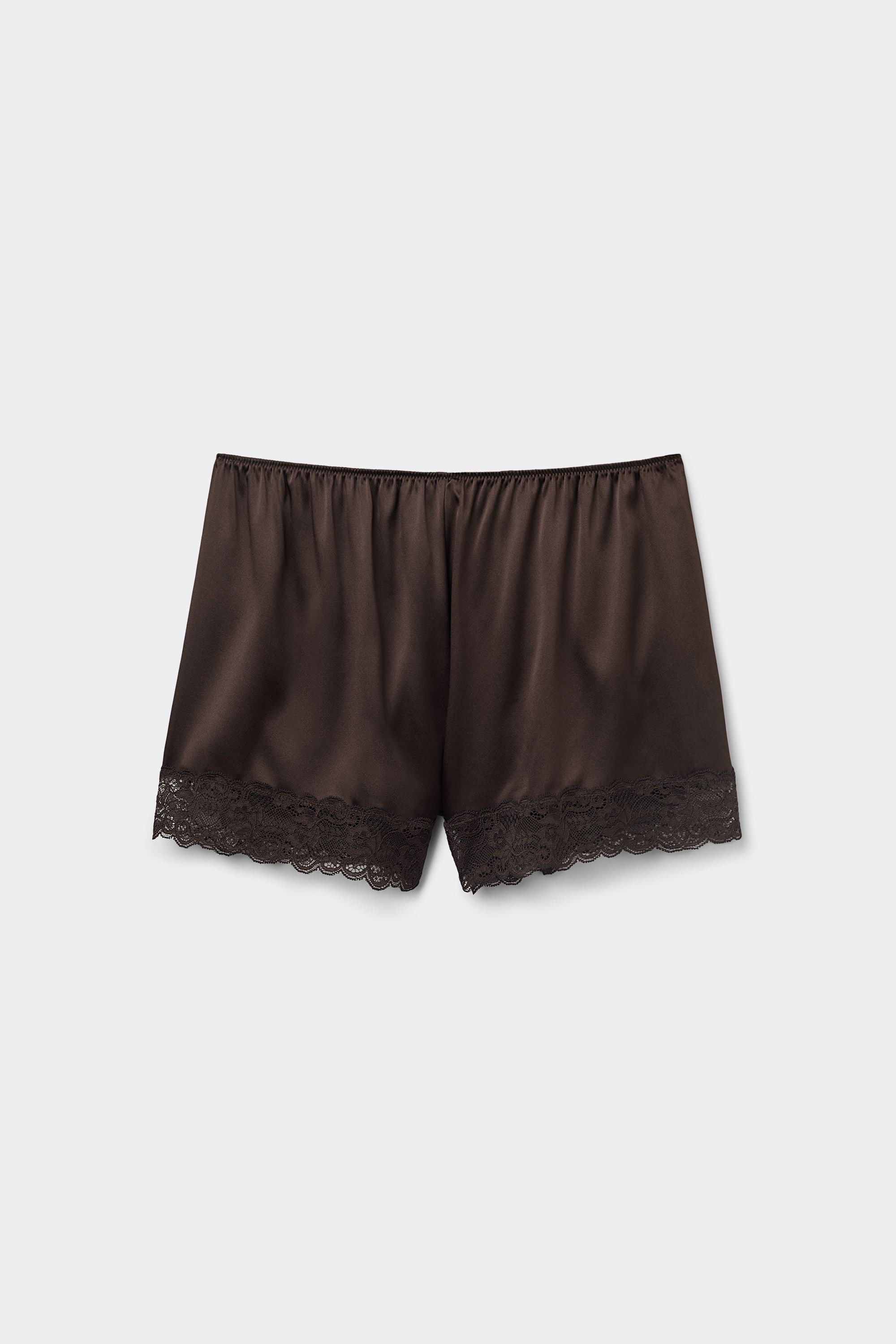 Lace Trim Silk Shorts | Intimissimi | Intimissimi (US)