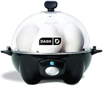 DASH black Rapid 6 Capacity Electric Cooker for Hard Boiled, Poached, Scrambled Eggs, or Omelets ... | Amazon (US)