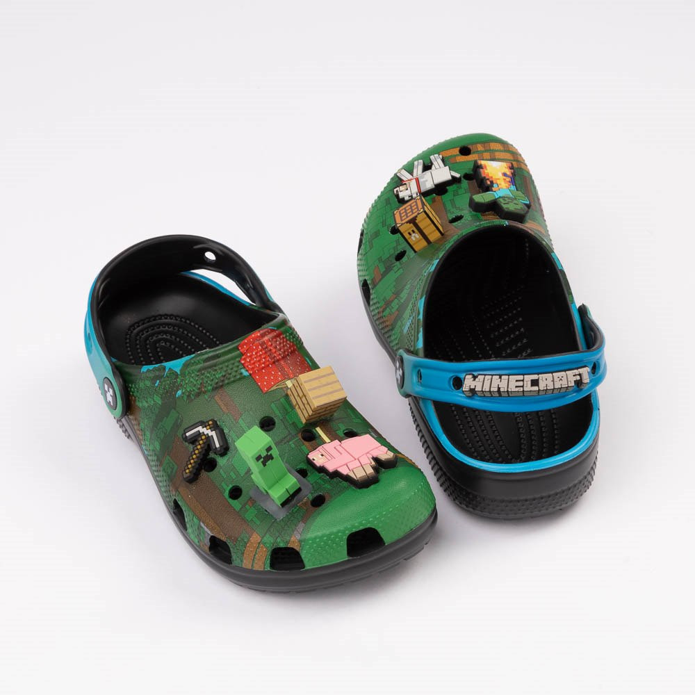 Minecraft x Crocs Classic Clog - Little Kid / Big Kid - Green / Multicolor | Journeys