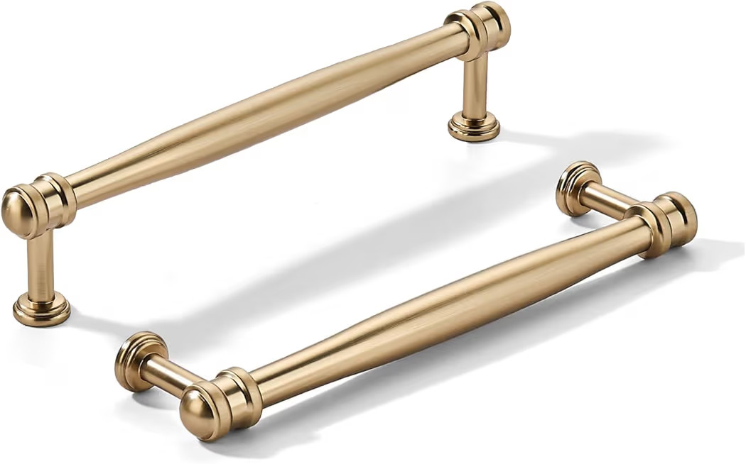 khtumeware 10 Pack 5inch(128mm) Hole Center Champagne Bronze Cabinet pulls Honey Bronze Solid Hea... | Amazon (US)