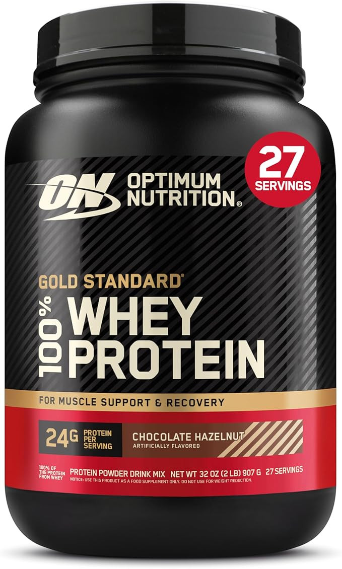 Optimum Nutrition Gold Standard 100% Whey Protein Powder, Chocolate Hazelnut, 2 Pound (Packaging ... | Amazon (US)