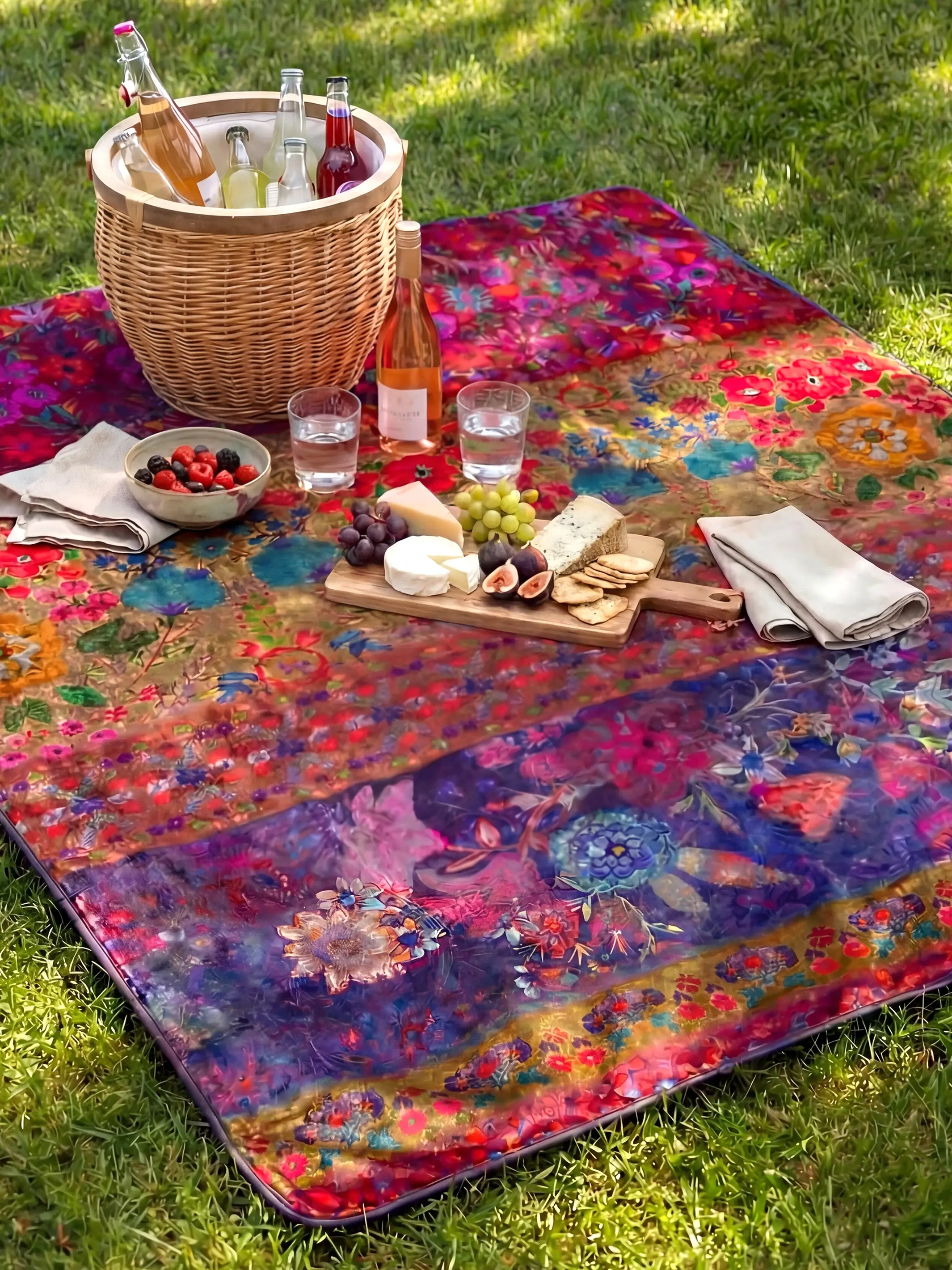 XL Water Resistant Picnic Blanket | Natural Life